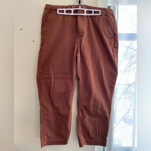 Quince Women's Stretch Cotton Twill Cropped Pants